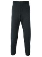 Marni Straight Leg Trackpants, Men's, Size: 52, Grey, Virgin Wool/polyamide/cotton