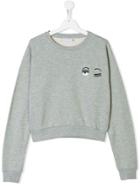 Chiara Ferragni Kids Wink Face Sweatshirt - Grey
