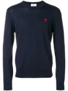 Ami Alexandre Mattiussi Logo Jumper - Blue