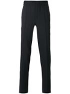 Neil Barrett - Elasticated Tapered Trousers - Men - Elastodiene/polyester/virgin Wool - 48, Blue, Elastodiene/polyester/virgin Wool