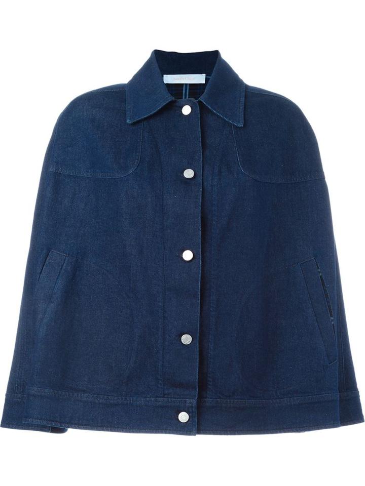 See By Chloe Denim Cape Jacket