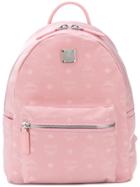 Mcm Small Stark Backpack - Pink & Purple