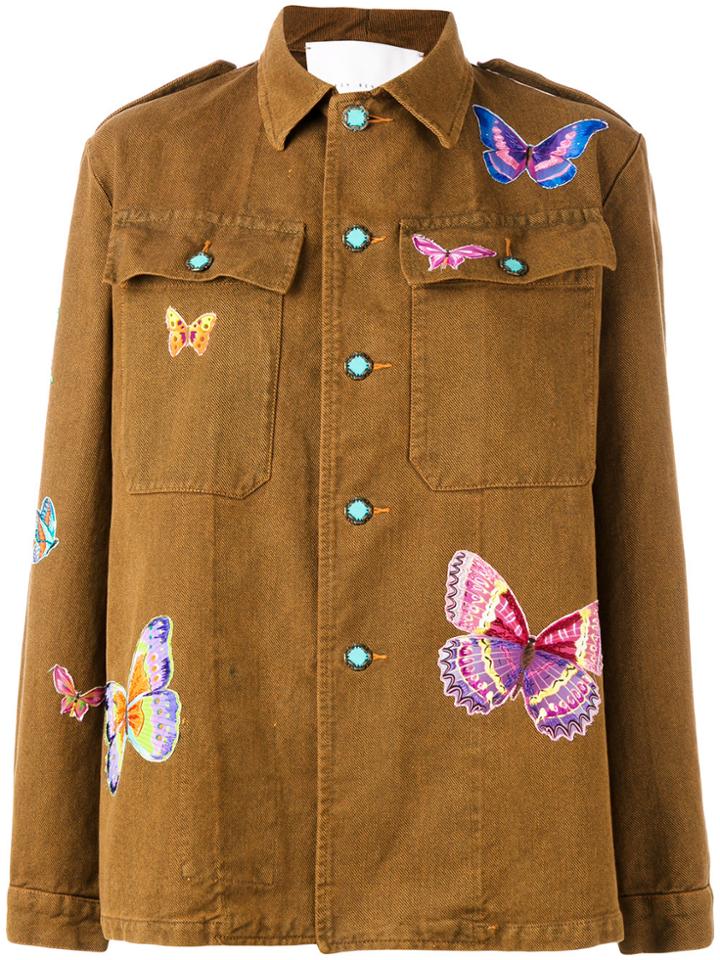 Giada Benincasa Butterfly Patches Boxy Jacket - Brown