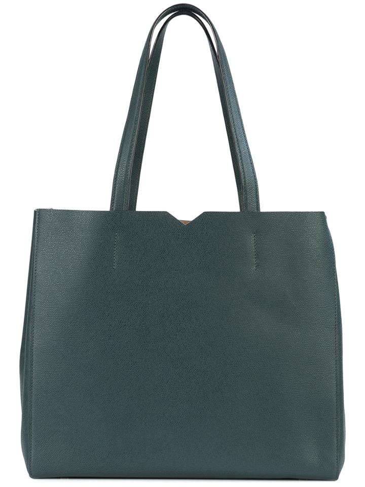 Valextra Shopper Tote Bag - Green