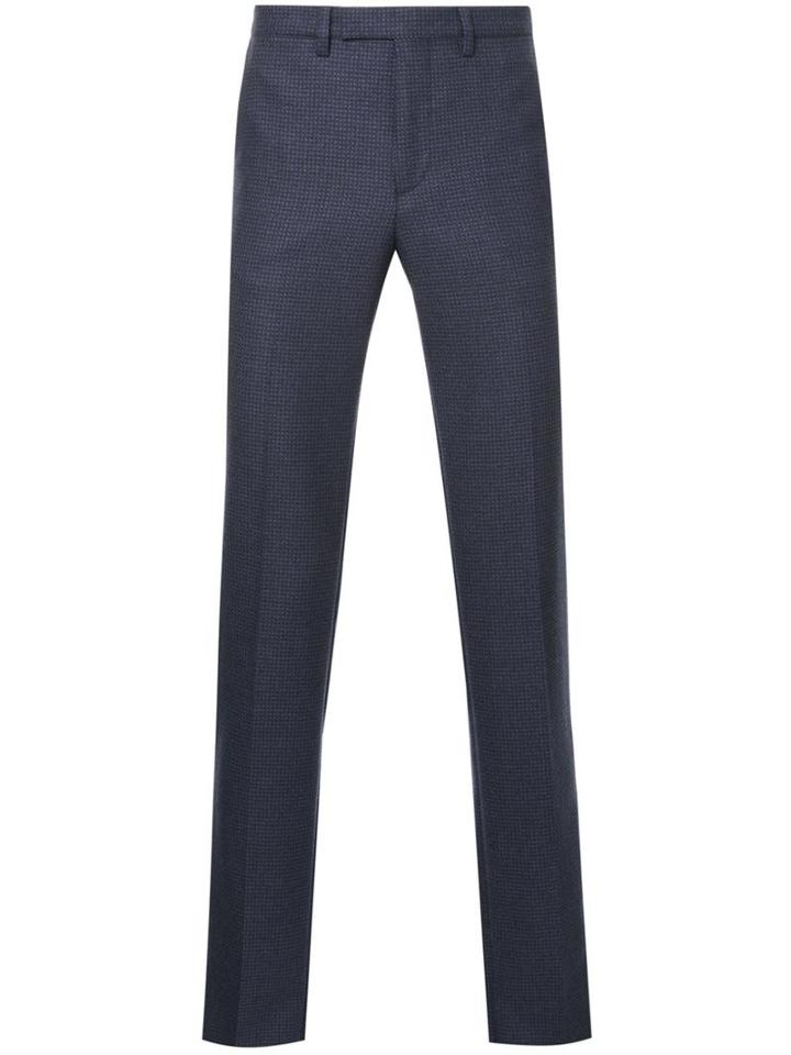 Raf Simons Straight Trousers, Men's, Size: 48, Blue, Wool