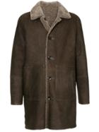 Desa 1972 Shearling Lined Coat - Brown