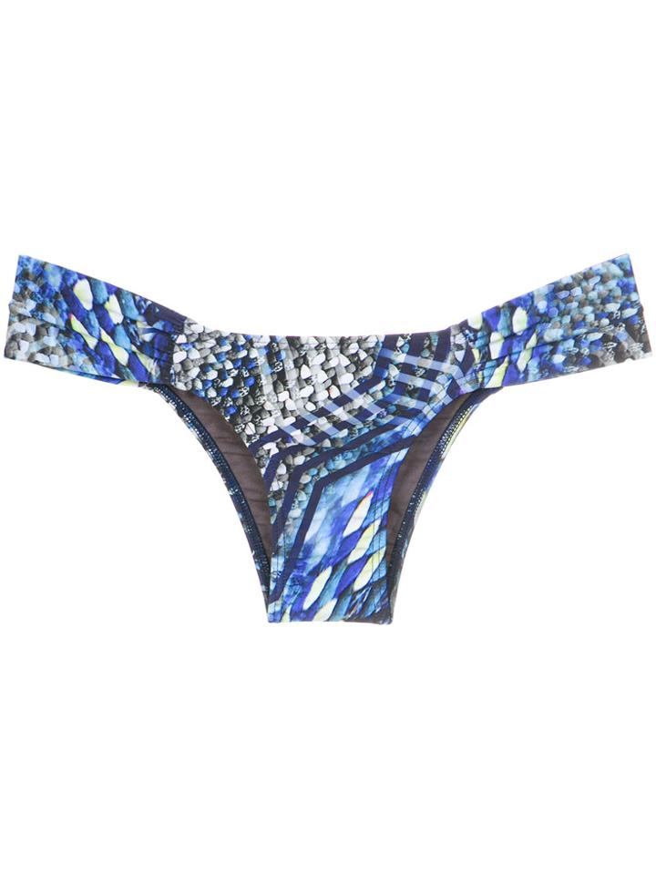 Lygia & Nanny 'ritz' Printed Bikini Bottom - Blue