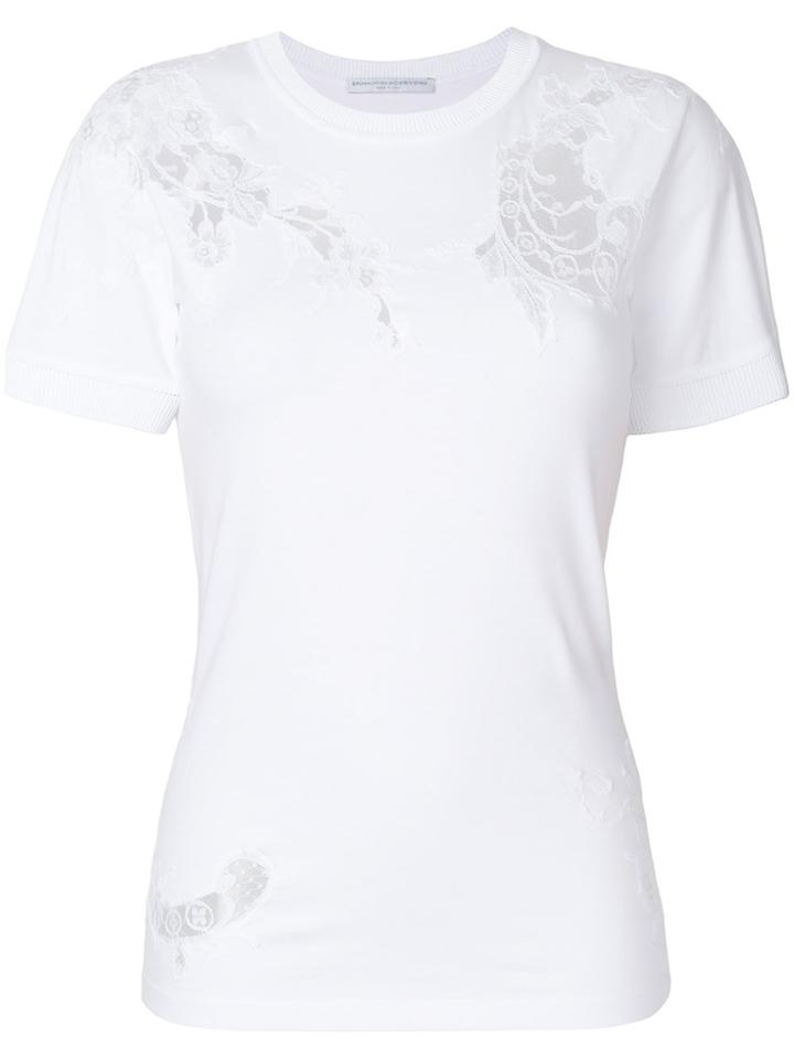 Ermanno Scervino Lace Inserts T-shirt - White