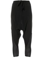 Lost & Found Ria Dunn Drop Crotch Cropped Trousers - Black