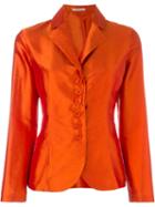 Etro Lace-up Back Blazer, Women's, Size: 42, Yellow/orange, Silk