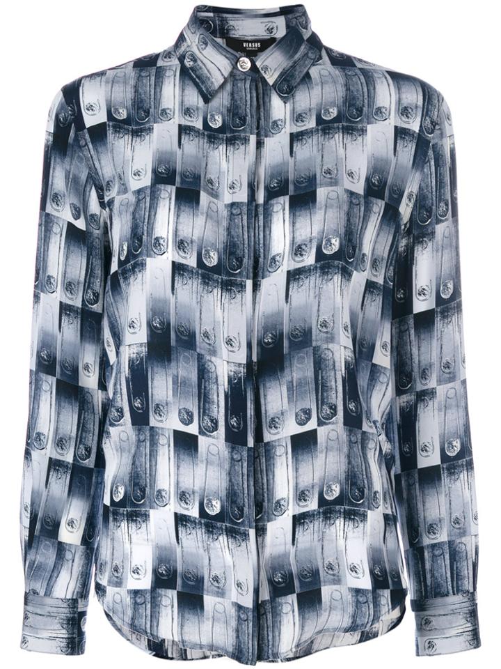 Versus Safety Pin Shirt - Blue