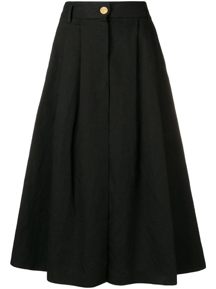Forte Forte High-waist Midi Skirt - Black