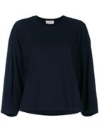 Zanone Three-quarter Sleeves Knitted Blouse - Blue