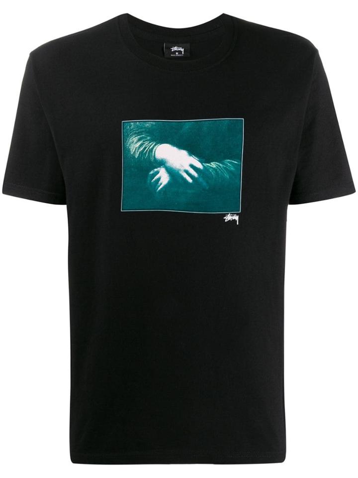 Stussy Hands Print T-shirt - Black