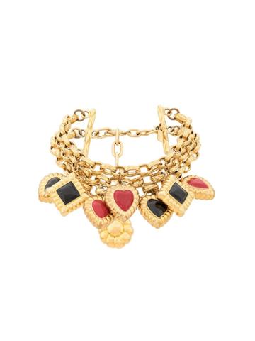 Escada Vintage 1980s Tiered Multi-pendant Necklace - Gold