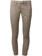 Dondup Cropped Trousers, Women's, Size: 30, Nude/neutrals, Cotton/spandex/elastane