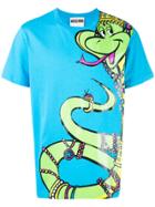 Moschino Royal Snake Motif T-shirt - Blue