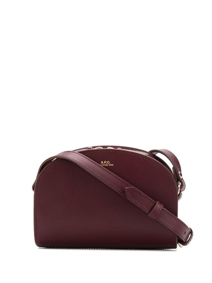 A.p.c. Logo Stamp Shoulder Bag - Red