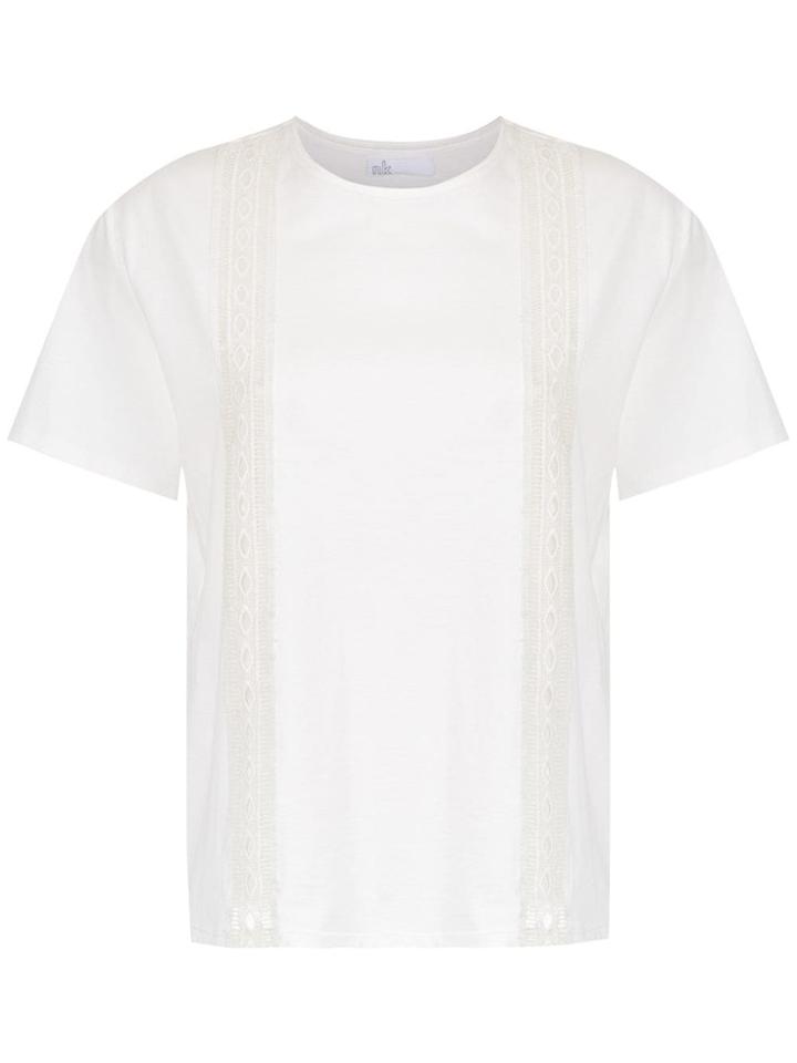 Nk Lace Detail Blouse - White