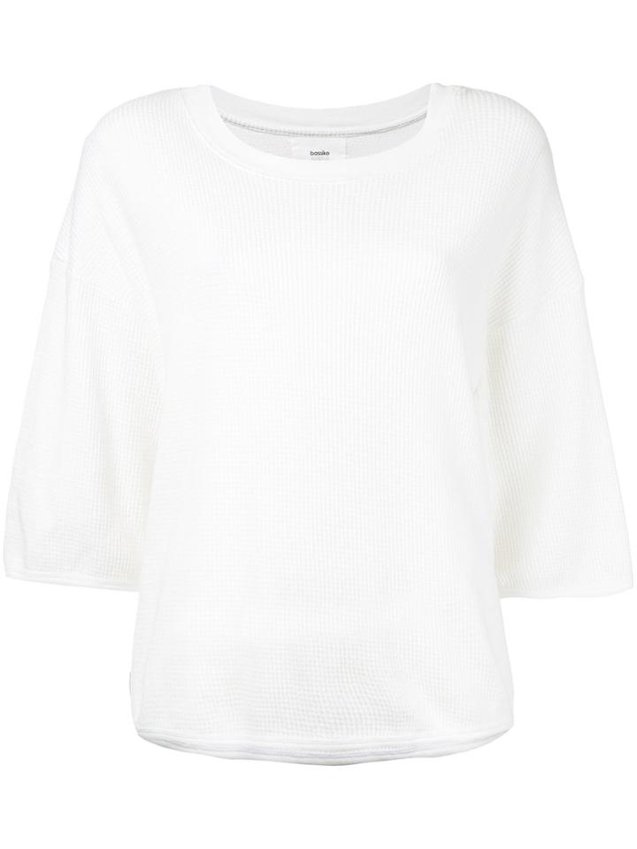 Bassike Heritage Waffle Weave T-shirt - White