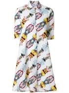 Ultràchic Printed Shirt Dress - Multicolour