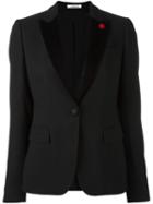 Lardini Smoking Fitted Jacket, Women's, Size: 42, Black, Cotton/acetate/wool/pbt Elite