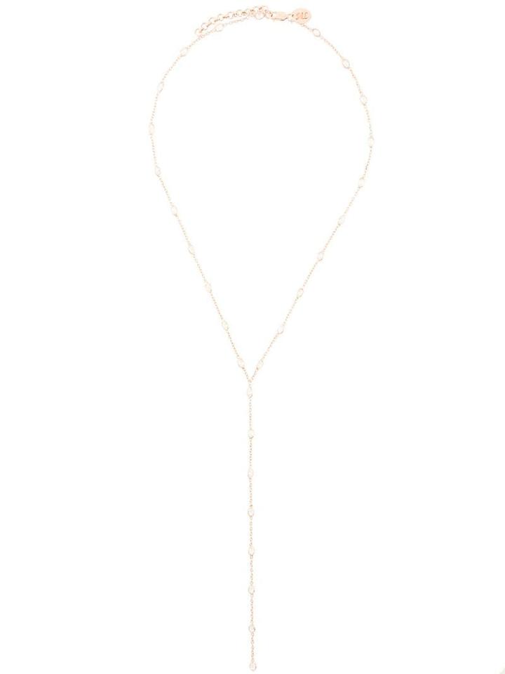 Maha Lozi Speckled Drop Necklace - Gold