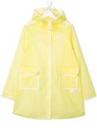 Bonpoint Teen Hooded Raincoat - Yellow