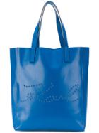 Karl Lagerfeld K/signature Perforated Tote Bag - Blue
