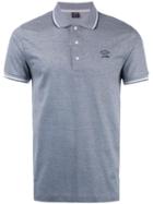 Paul & Shark Logo Print Polo Shirt, Men's, Size: Medium, Blue, Cotton