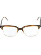 Thom Browne Wayfarer Frame Glasses, Brown, Acetate