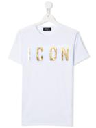 Dsquared2 Kids Teen Icon Printed T-shirt - White
