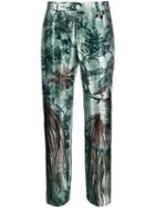 F.r.s For Restless Sleepers Straight Leg Printed Trousers - Green