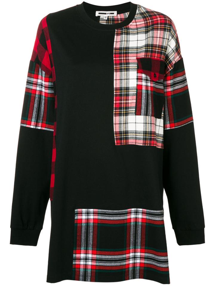 Mcq Alexander Mcqueen Tartan Print Jumper - Black