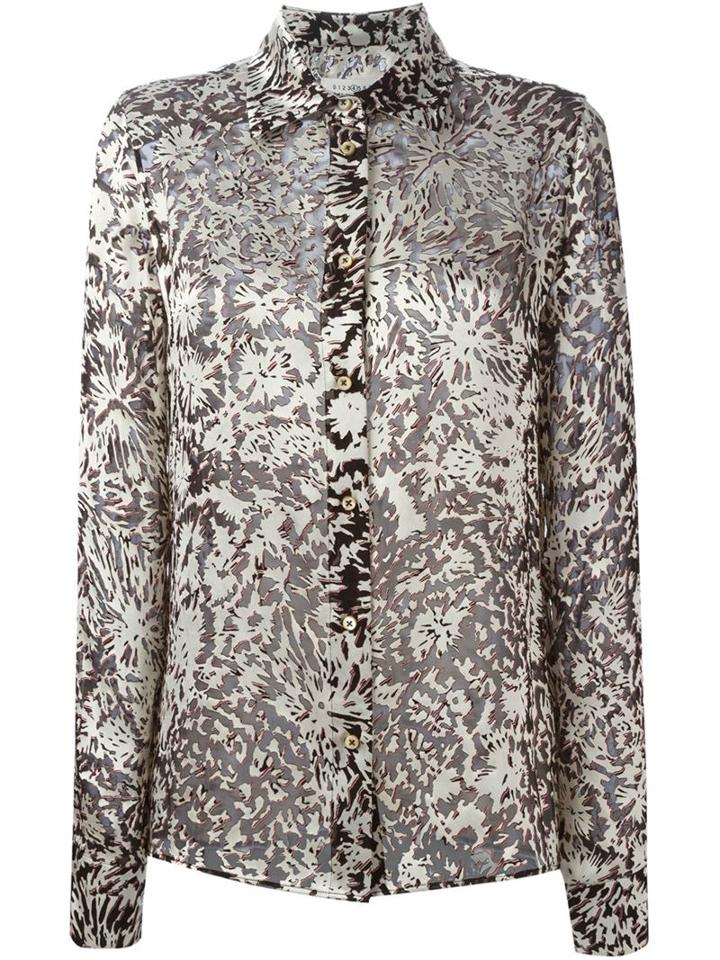 Maison Margiela Semi-sheer Printed Blouse