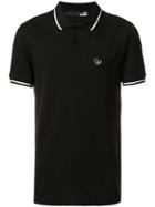 Love Moschino Striped Rib Classic Polo - Black