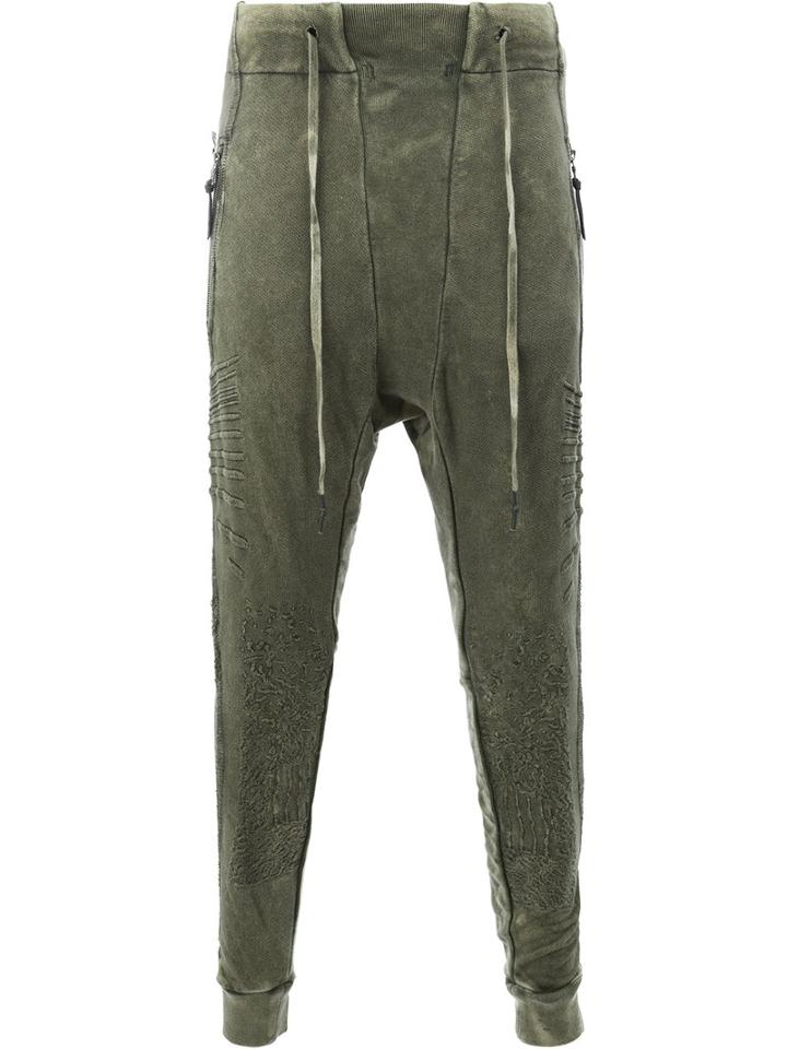 11 By Boris Bidjan Saberi - Drawstring Pants - Men - Cotton - Xs, Green, Cotton