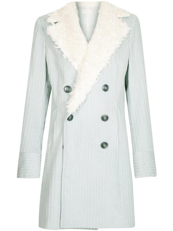 Lilly Sarti - Striped Trench Coat - Women - Cotton - 42, Blue, Cotton