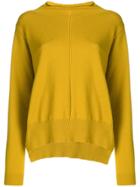 Semicouture Mock Neck Jumper - Yellow & Orange