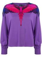 Marcelo Burlon County Of Milan Wing Print Sweatshirt - Pink & Purple