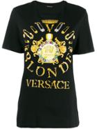 Versace Safety Pin Print T-shirt - Black