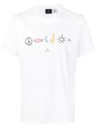 Ps By Paul Smith Doodle Embroidered T-shirt - White