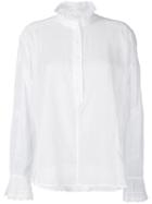 Isabel Marant Étoile - Louna Blouse - Women - Cotton/polyester - 40, White, Cotton/polyester