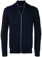 Prada Zip Front Cardigan - Blue