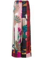 Salvatore Ferragamo Multi-print Palazzo Trousers - Pink