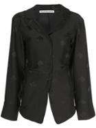 Alexander Wang Logo Embroidered Blouse - Black