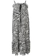 Mcq Alexander Mcqueen Zebra Print Dress - Black