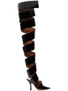Y/project Black Spiral 110 Patent Leather Boots