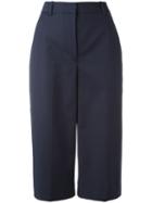 3.1 Phillip Lim Tailored Culottes, Women's, Size: 4, Blue, Cotton/polyamide/spandex/elastane