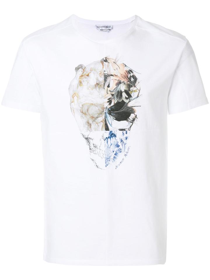Alexander Mcqueen Skull Printed T-shirt - White